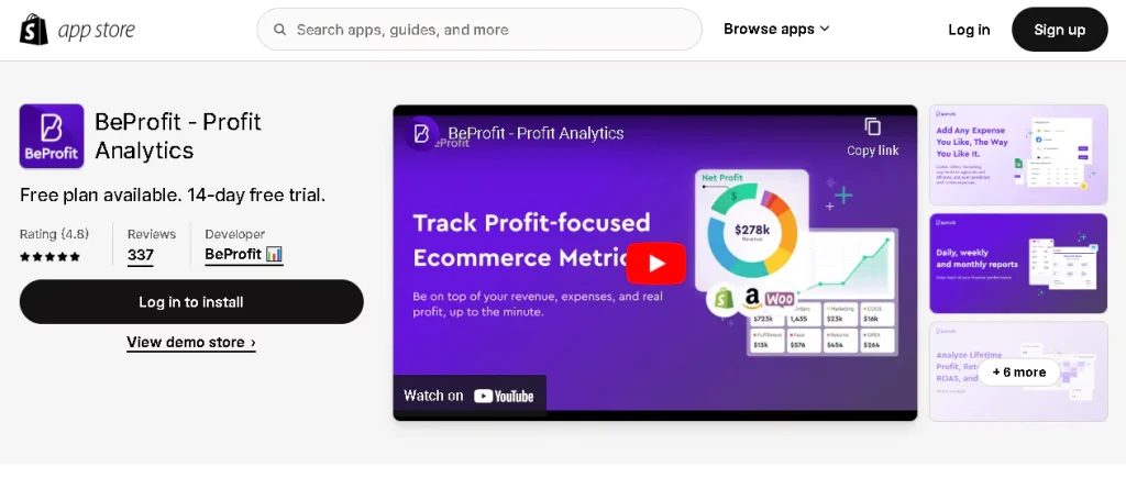 beprofit profit analytics