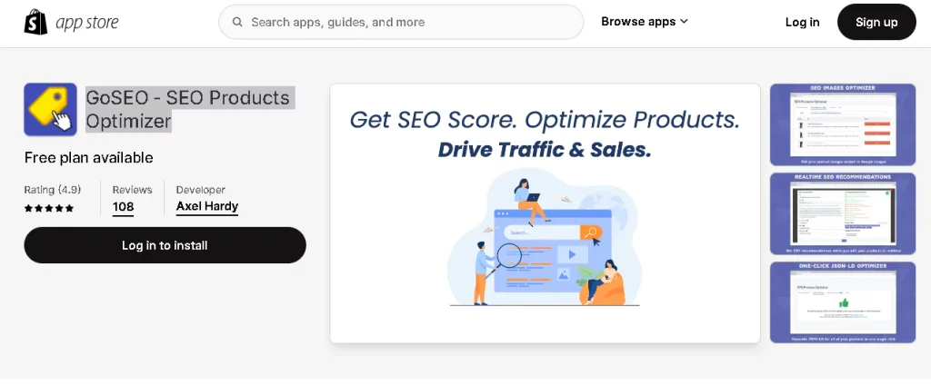 goseo seo products optimizer