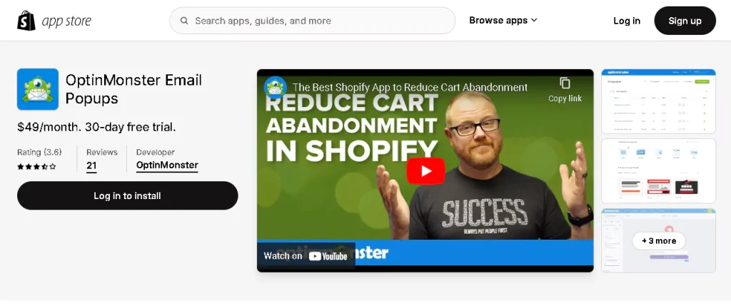 optinmonster email popups