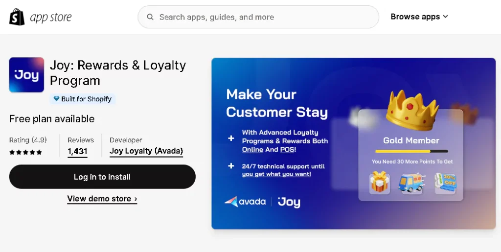joy rewards loyalty program